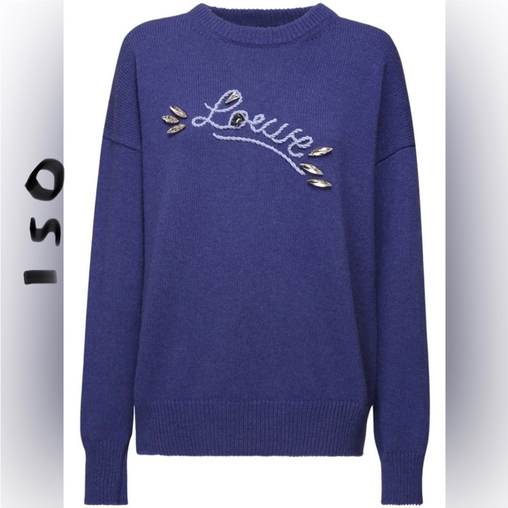 ISO!!!! loewe crystal monogram sweater in blue